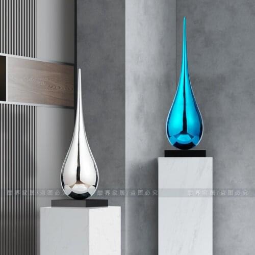 Glass fiber reinforced plastic water drop sculpture ornament shopping mall hotel office creative interior decoration
