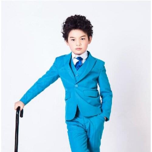 Formal Party Attire Tailor Custom Made Smoking Casamento Evening Tuxedo Suit Boy Clothing (Coat+Pants+Vest+Tie+)