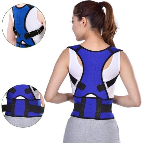 Adjustable Magnetic Shoulder Posture Corrector Lower Back Support Waist Lumbar Brace Support Corset for Men Women Health Care