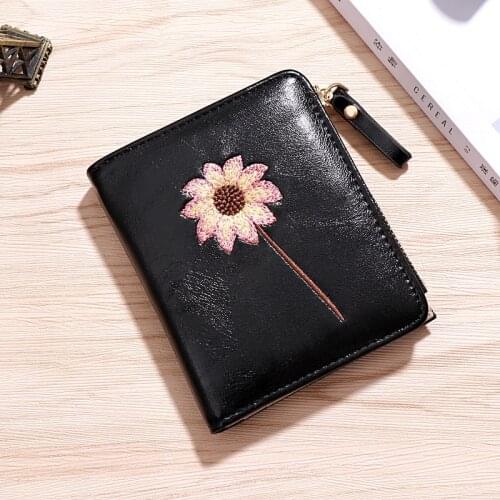Luxury designer wallets Women Simple Cute Small Wallet Mini Coin Women Purse Short Small Fold PU Leather Card Holder clutch bag