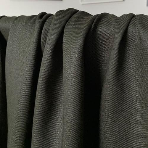 White waxberry 140cm 270g/m Army green twill shiny ramie fabrics clothes Garment sewing materials Free shipping