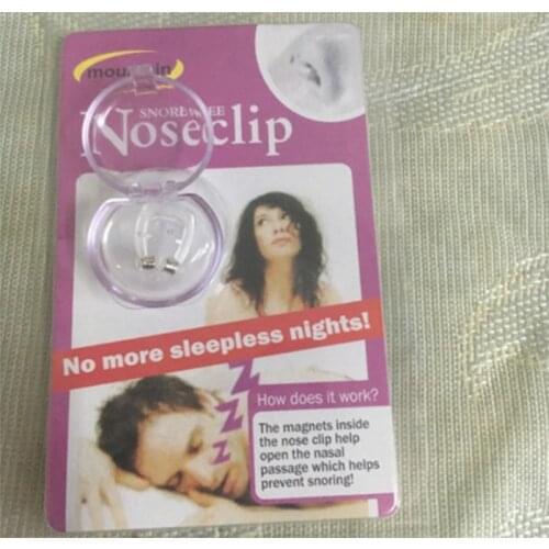 Silicone Magnetic Anti Stop Nose Clip Sleep Tray Sleeping Aid Apnea Guard Night Device with Case 200pcs