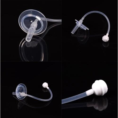 Baby Bottle Straw Replacement Wide Mouth Caliber Silicone Feeding Accessories Learn drinking cups Straw head Replace Accessory