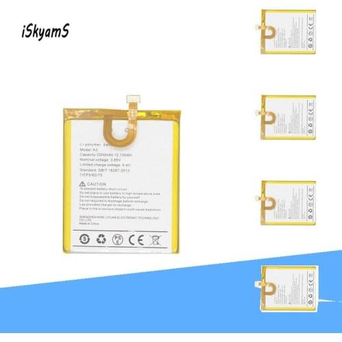 ISkyamS 5pcs 3300mAh Replacement Smart Phone Battery for UMI Umidigi A3 A3 Pro Mobile Phone Batteries