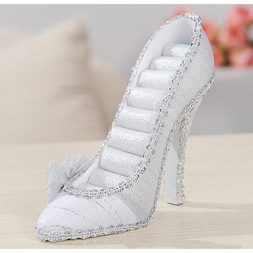 Jewelry Display Holder High-Heel Shoes Rings Display Stand Rack, Mannequin Earrings Hanger, Sofa Jewellery Necklace Organiser