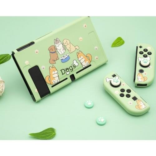 Green Dog For Switch Case For Nintendo Switch Cute Cartoon TPU Soft Cover Protective Case Shell For Nintend Switch Game Console