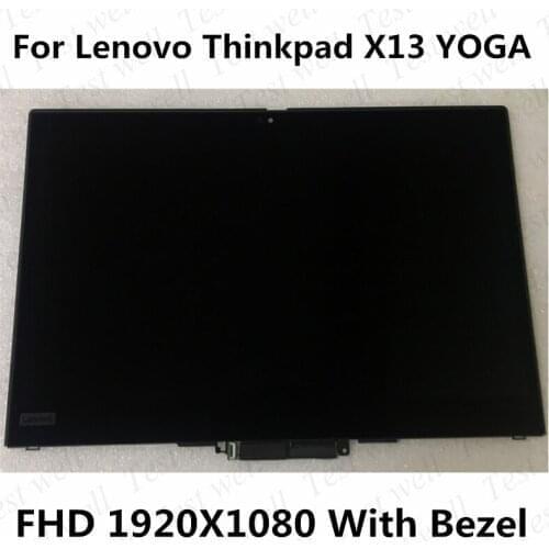 13.3"For Lenovo Thinkpad X13 YOGA 20SY 20SX FHD LCD LED Touch Screen Display Digitizer Assembly 5M10Y75553 5M10Y75552 5M10Y75554
