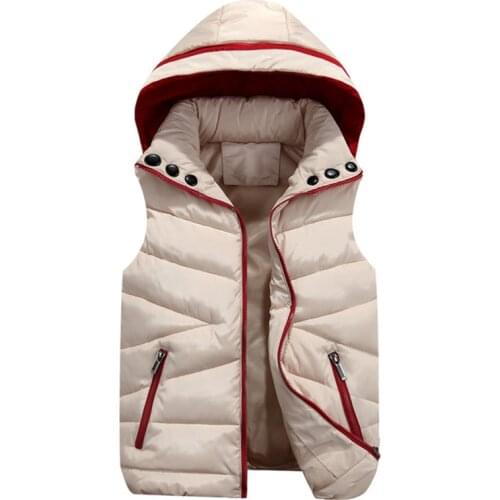 Parent-Child Matching Outfits Hooded Neckline Button Cotton Child Waistcoat For Winter Casual Kids Jacket Children Outerwear