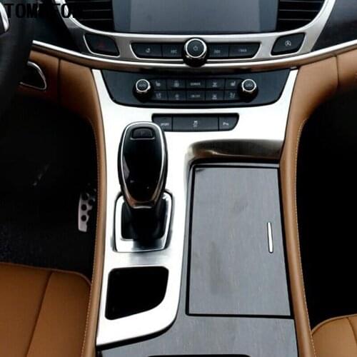 1piece For Buick LaCrosse 2016 ABS Chrome Car Interior Middle Gear Shif Knob Panel Cover Frame Trim Styling Accessories