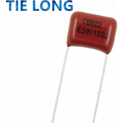 10PCS 630V103J 0.01UF Pitch 10MM 10NF 630V 103 CBB Polypropylene film capacitor