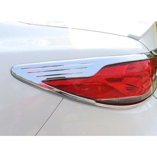 FIT FOR MAZDA 6 ATENZA M6 2014 2015 CHROME REAR TAILLIGHT TAIL LIGHT LAMP COVER TRIM BEZEL GARNISH FRAME MOLDING SURROUND 4PCS