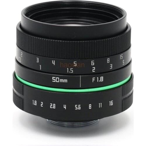 50mm F1.8 APS-C CCTV TV Movie c mount Lens for nex5/7 a6500 a7 m43 gh4 gf6 fx xt10 xt20 xt1 n1 EOSM/M2/M3 mirrorless camera