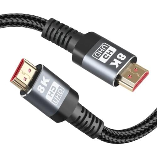 8K 60Hz HDMI-compatible Cable 48Gbps V2.1 4K 120HZ HD Cable Audio Adapter For Computer UHD FHD 3D PS5 PS4 Xiaomi Apple TV