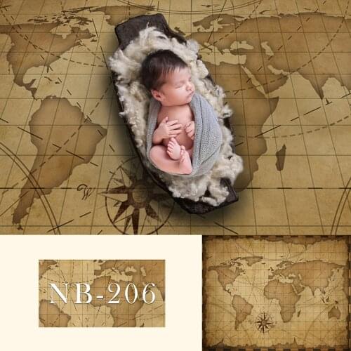 Avezano Photography Backdrop Baby Shower Kid Birthday Party Old Treasure World Map Compass Pirate Background Photo Studio Banner