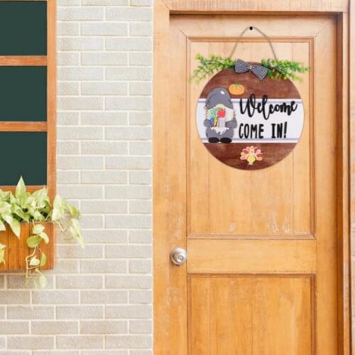 Wooden Welcome Signs Decor Wooden Hanging Signs Sweet Home Family Decorative Plaque Door Sign For Front Door Garden Doorway