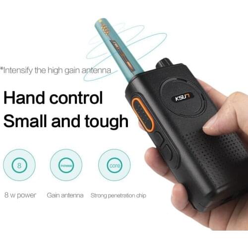 KSUN TFSI-KCB Two-way Radio 8W UHF 400-470MHz CB Radio Scanner Transceiver With Scrambling VOX Function Walkie Talkie