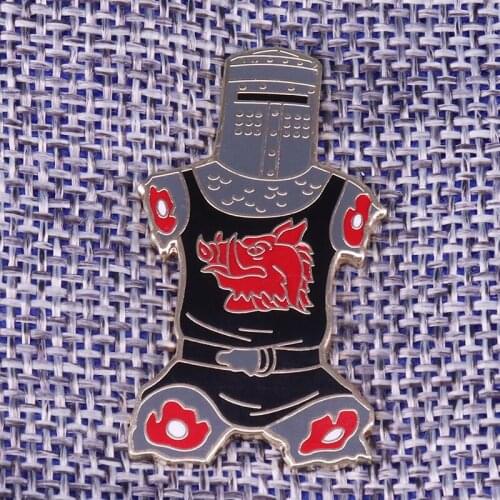 Just a flesh wound Enamel Pin funny sarcasm Badge Black Knight Brooch Jewelry