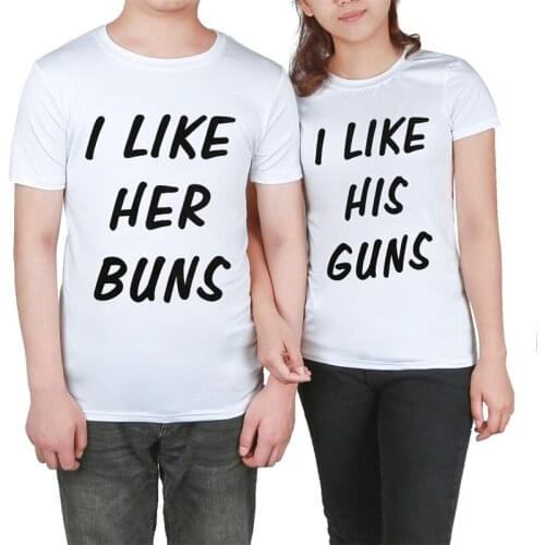 Couples T Shirt Letter Print Couple Clothes Summer T-shirt O-neck Tops Lovers Tee Shirt Man Woman Brand Loose Shirt Full Cotton