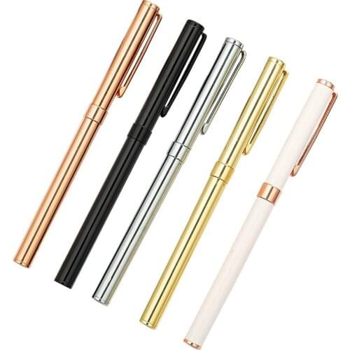 1pc Student Stationery Metal Gift Gel Pen New Advertising Promotion Pen Business Writing Pens Birthday Gift Prize Writing Smooth
