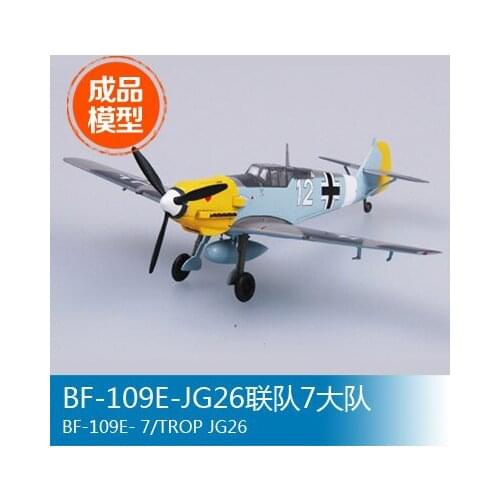 Trumpeter model finished model 1/72 BF-109E-JG26 7 battalion of the 37276 regiment
