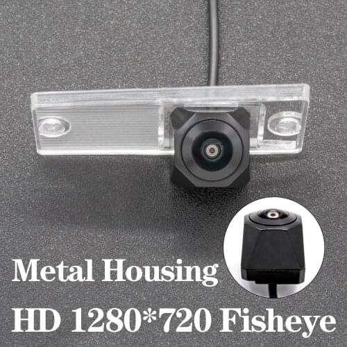 HD 1280*720 Fisheye Metal Housing Car Reversing Rear View Camera For Kia Cerato LD Sedan 2004 2005 2006 2007 2008