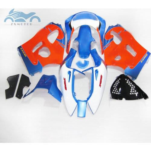 Free Custom fairings kit for SUZUKI GSXR750 GSXR 600 1996-2000 SRAD sport fairing kits GSXR600 R750 96 97 99 00 orange blue set