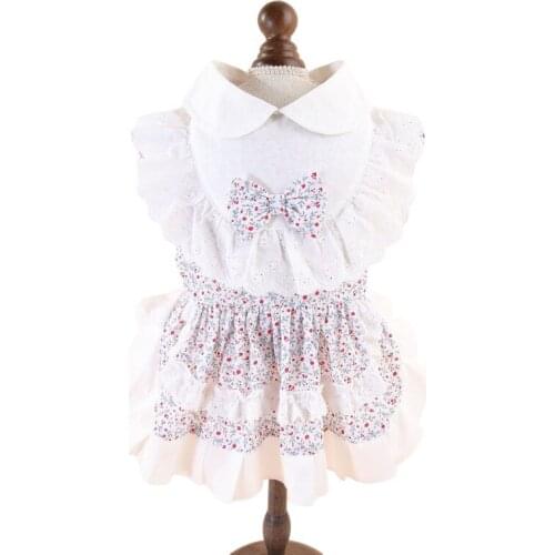 Pet Summer Clothes Small Dog Dress Cute Floral Princess Skirt Pomeranian Shih Tzu maltese Poodle Bichon Schnauzer Dog Clothing