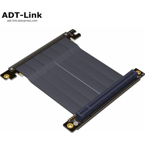 Elbow PCI-E 3.0 x16 To x16 Gen3.0 Riser card PCI Express PCI E pci-express 16x Extension Ribbon Cable For ITX Motherboard case