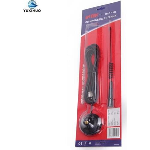 Mag-1345 26MHz 27MHZ 28MHz High Gain CB Radio Antenna with Magnetic Base PL259 Connector for CB-27 CB-40M Citizen Band Radio