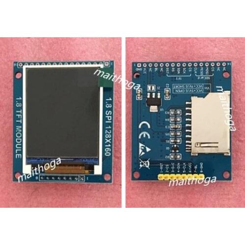 Maithoga 1.8 inch SPI TFT LCD Color Screen with PCB Board ST7735 Drive IC 128(RGB)*160