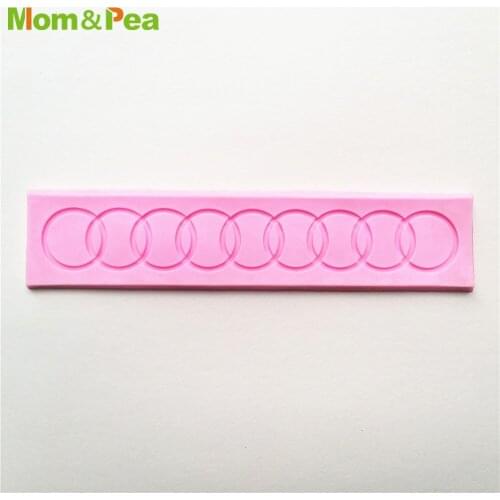 KCL571 Loops Small Lace Pad Silicone Mold Sugar Paste Fondant Cake Decoration 3D Mould