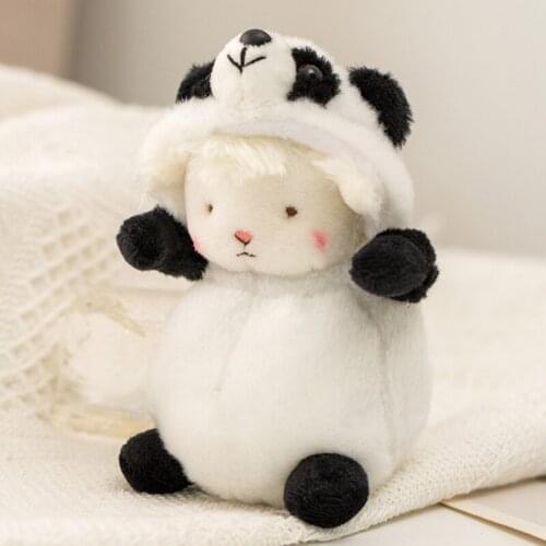 Cute Little Lamb Doll Plush Toy 9-Inch Small Dress-up Lamb Doll Girl Pillow Doll U7EE