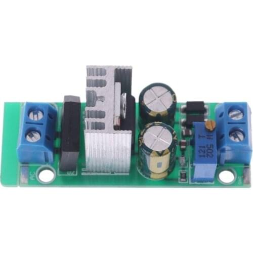 Suite LM317 Module Adjustable Power Supply Regulated Plate Rectifier AC/DC Input New