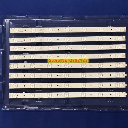 100% New 8PCS LED Backlight Strip Bar 7+7 Lamp For 180-W00-390000H IC-B-HWT39D060L IC-B-HWT39D060R V390HJ1-P02 T390HVN01.0