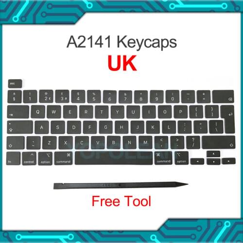 New A2141 A2289 A2251 Key Keycaps Keys Cap Keyboards Scissor Repair for Macbook Pro Retina 13" 15" UK layout 2019 2020