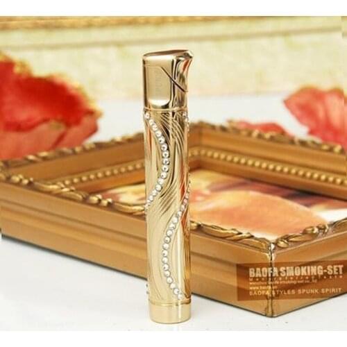 Wholesale Spunk Diamond Lighters for Women Cigarette Butane Gas Lighter Inflitable Smoking Lighter Fashion Gas Lighters Dropship
