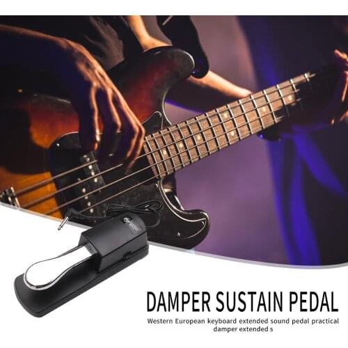 Hot Sale Sustain Pedal Skillful Manufacture Alloy+Plastic Damper Sustain Pedal for Yamaha Casio Roland Electric Piano Silver