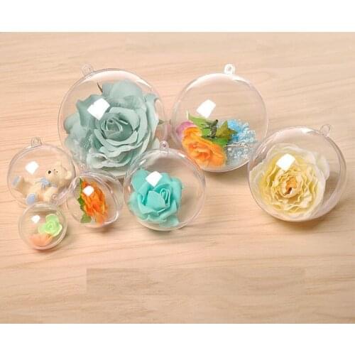 Transparent Plastic Decorative Ball Candy Box For Christmas Party & Holiday DIY Decorations Wedding & Engagement Decoration