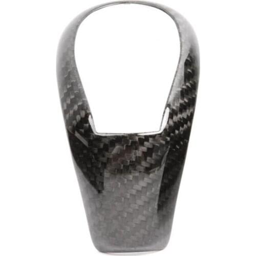 Real Carbon Fiber Gear Shift Knob Head Cover Stickers For Volvo S60L XC60 V60 V40 S80 Interior Accessory