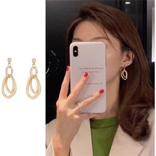 Drop Earrings for Women New Style Fashion Irregular Delicate Earrings Simple Geometric Tassel Eardrop Jewelry Wholesale