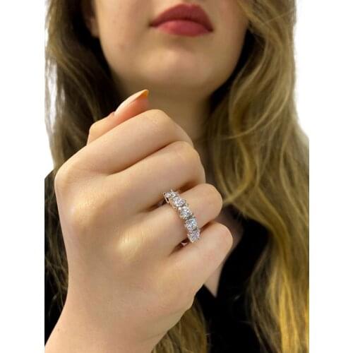 Certified Swarovski Stone Dibs 925 Silver Ring