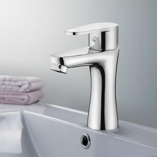 AMICO Basin Faucets Basin Faucet Tap Mixer Finish Brass Square Pillar Designer Water Chrome Modern Waterfall Faucets