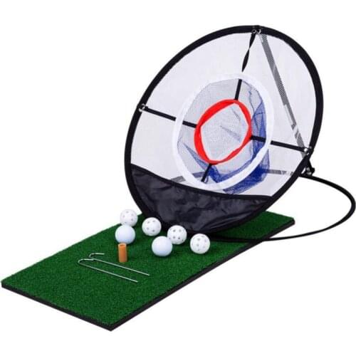 Golf Chipping Practice Net Golf Pop-UP Indoor Outdoor Chipping Pitching Cages Mats Golf Training Aids Dropshipping