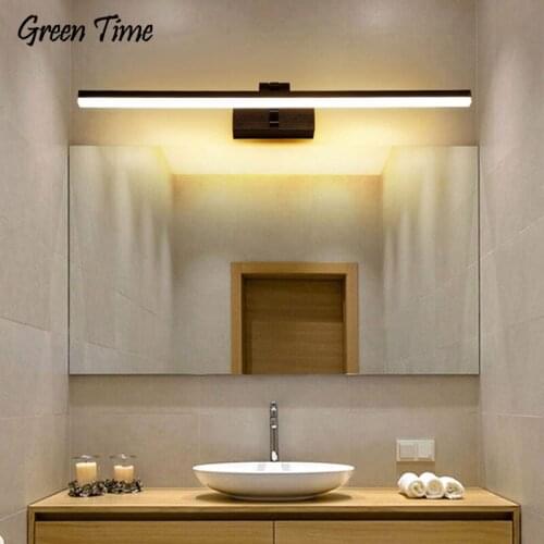 Black&Gold&Silver&Coffee Modern Led Wall Light For Bathroom Bedroom Mirror Front Light Sconce Home Wall Lamp Metal Mirror Light