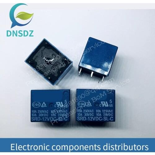 SRD-05VDC-SL-C SRD-12VDC-SL-C SRD-24VDC-SL-C SRD-48VDC-SL-C 5 Pin 5V DC 12V 24V 48V 48V 48V 10A 250VAC 5PIN uevo ORIGI 10piezas