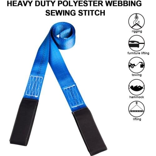 Heavy Duty Car Tow Cable Towing Pull Rope Strap High Strength Nylon For Heavy Duty Car Emergency 2PCS