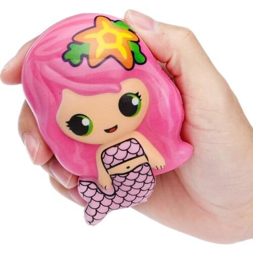 Squishies Toy Kawaii Mermaid Slow Rising Cream Scented Stress Relief Toys Gifts