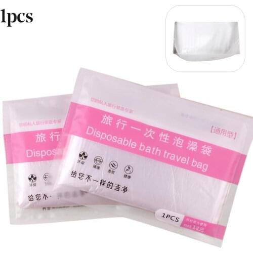 Travel Hotel Thickened Disposable Sanitary Dust-proof Bathtub Cover Film Bag Travel Bathroom Accessories