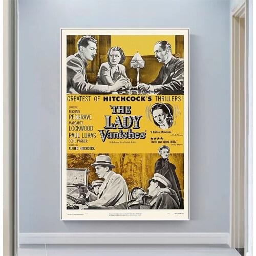 V2218 The Lady Vanishes Vintage Classic Movie Wall Silk Cloth HD Poster Art Home Decoration Gift