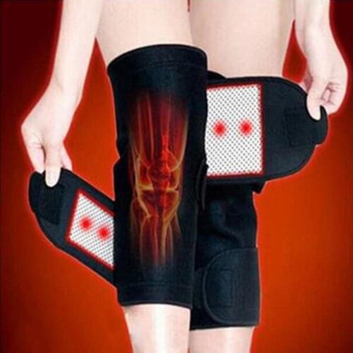 1 Pair Tourmaline Self Heating Knee Pads Magnetic Therapy Knee Support Belt Knee Massager Brace Belt Knee Massager Pad Knee